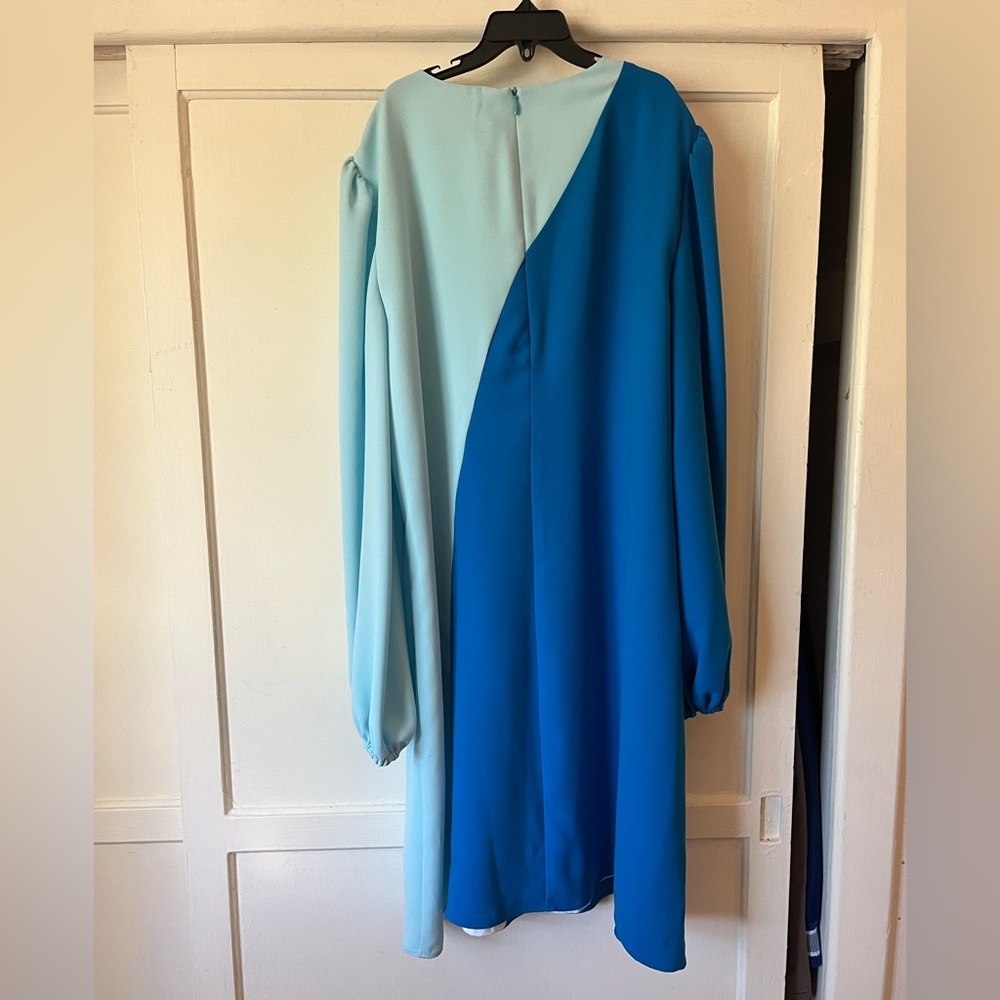 Trina Turk Blue Sheath Dress - Picture 2 of 6